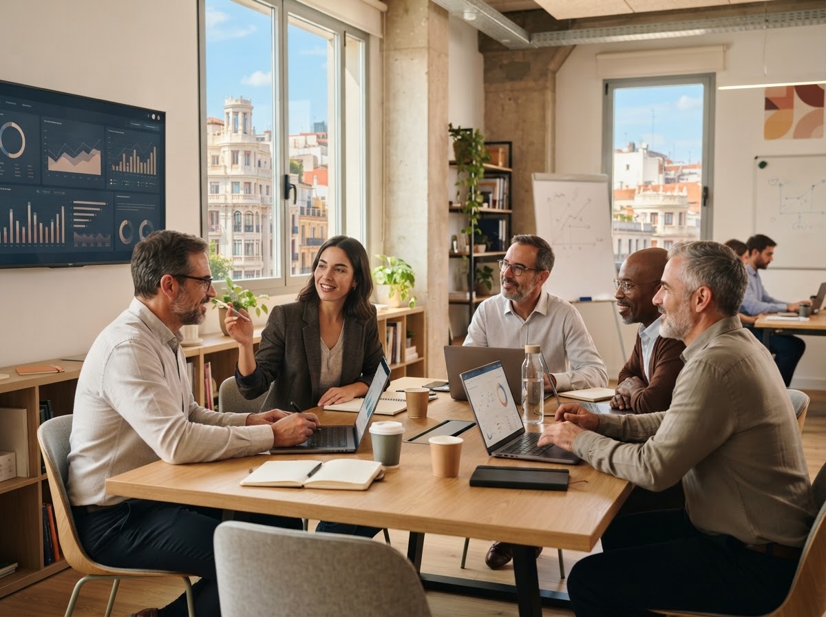 Fianzalto Group: equipo revisando modelos predictivos y procesos de auditoría de datos